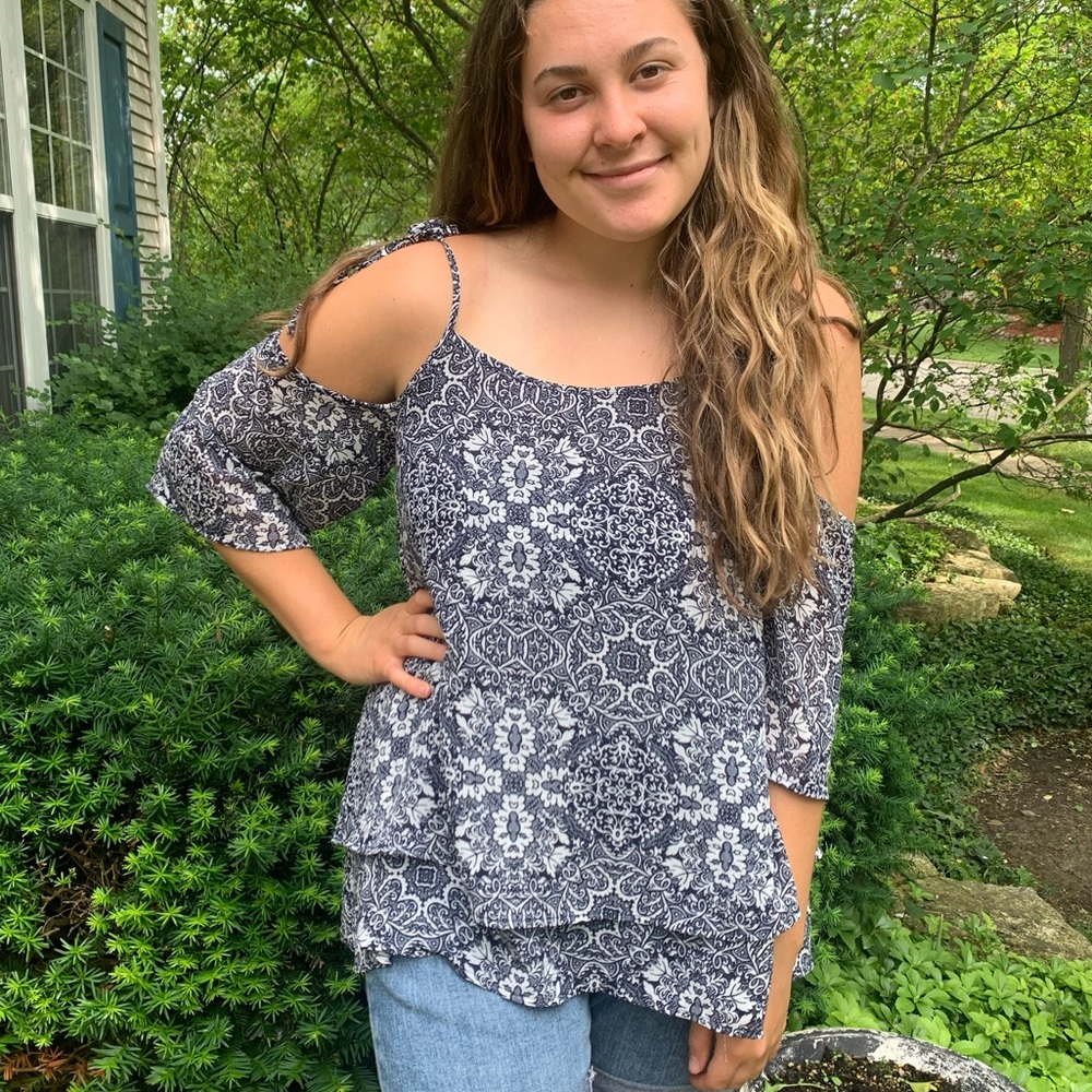 Blue Blouse floral